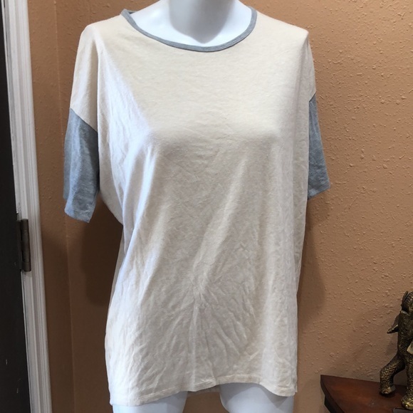 Lularoe beige and gray Irma tunic - Picture 3 of 5